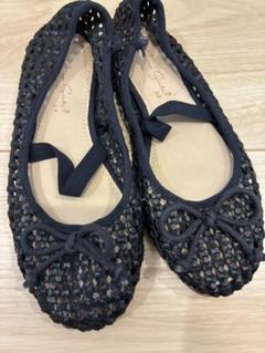 Zara Girls ネイビー 新品バレエシューズ 28 18.0cm