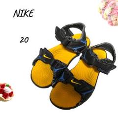 NIKE ナイキ　キッズ　サンダル 20センチ　マジックテープ　青　黒　黄色