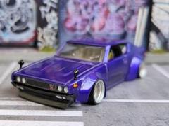 ホットウィールカスタム GTR ケンメリ オーバーフェンダー☆紫☆トミカ改造 ホットウィールカスタム GTR ケンメリ オーバーフェンダー☆紫
