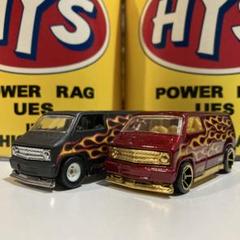 HW ホットウィール DODGE VAN カスタム ダッジバン 改 2台セット