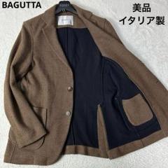 Bagutta GIAN ダブル XL テーラード ブルー 太ストライプ 50