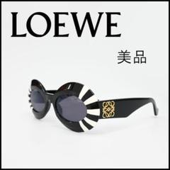 □ □ 45318☆年 LOEWE ロエベ サングラス ブラック×ホワイト