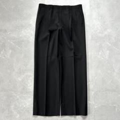 90s unknown ツータックスラックス cityboy ブラック 古着 L