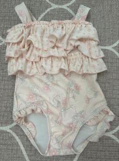 『美品』90サイズ女の子用水着 2着セット(内、ミキハウス1着)