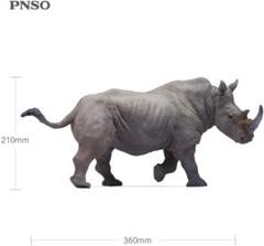 1/15 サイズ シロサイ サイ科 動物 リアル フィギュア おもちゃ 模型 A 1/15 サイズ シロサイ サイ科 動物 リアル フィギュア おもちゃ
