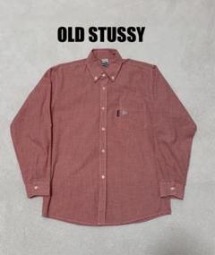 【在庫あり】 00s stussy メルカリ - USA製 レッド L ギンガムチェックシャツ トップス