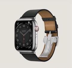 Apple Watch エルメス ディプロイアントバックル Noir 45mm Apple Watch Hermès シンプルトゥール ディプロイアントバックル