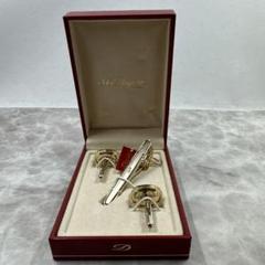 【美品】S.T. Dupont タイバー&カフスセット S.T.DUPONT ブランド アクセサリー S.T.Dupont エス・テー