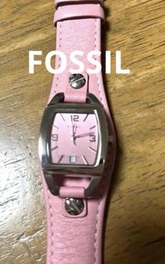 FOSSILピンク スクエアフェイス レディース 腕時計