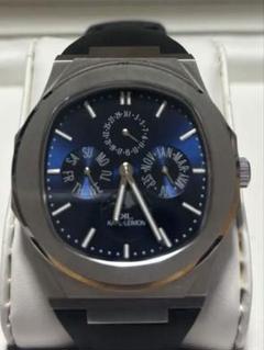Triple Calendar Moonphase BLUE - KARL-LEIMON Watches