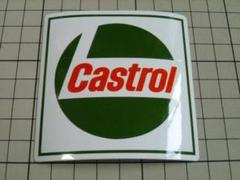 正規品 Castrol ステッカー 白/77mm×77mm 当時物 カストロ