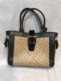 COACH/コーチ/涼しげなカゴバッグ/この夏にいかがですか？/美品です！ COACH/コーチ/涼しげなカゴバッグ/この夏にいかがですか？/美品