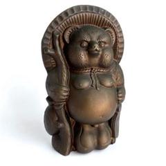 珍品 大黒天たぬきの銅製置物 重さ2㎏以上