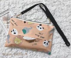 ティッシュサコッシュ　保育　ショルダー　お散歩バック　ティッシュケース
