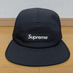 Supreme Rubber Logo Camp Cap ブラック 13ss