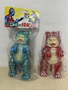 B-CLUB 復刻版怪獣シリーズ ブルマァク ガラモン　ソフビ　2種　赤、青