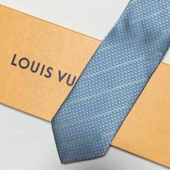 ルイヴィトン Louis Vuitton ネクタイ シルク ダミエ ストライプ