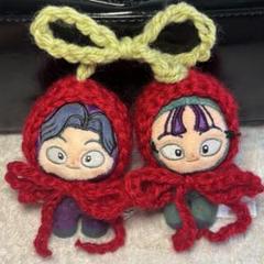 さくらんぼ乗せ ひつじさん/10〜12cm.黄緑❤︎おすわりぬい服 着ぐるみ 10.15.20cmぬい服】ひつじの着ぐるみ♡ | COCOCO￤ ぬい服屋さん