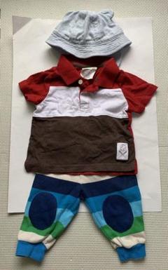 ベビー服 3点セット(Tシャツ/ズボン/帽子)
