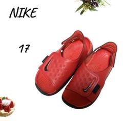 NIKE ナイキ　サンダル　マジックテープ　17センチ　 赤 履きやすい　子供