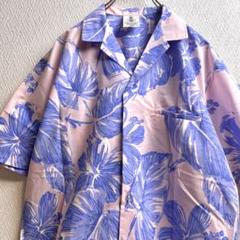 古着 シャツ 総柄 柄シャツ 開襟 オープンカラー アロハシャツ 半袖