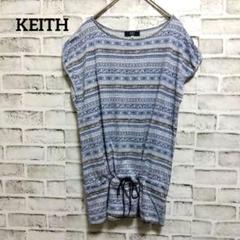 KEITH キース ノースリーブトップス カットソー 総柄 M a926