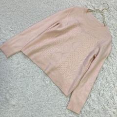 Firosa ビジュー付きニット ベビーピンク M 可愛い 清楚 キレイめ