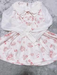 ♥LIZLISA キャットチェリー柄ワンピ♥ LIZLISAキャットチェリー柄ワンピース