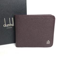 【未使用保管品】dunhill ダンヒル 二つ折り財布 レザー メンズ ボルドー