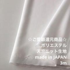 S9X/8691-12◆3m お試し還元価格/ポリ天竺ニット生地/アパレル