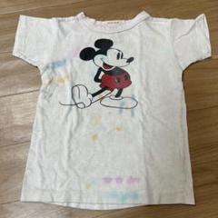 りゆまひ 極美品 デニムダンガリー ×ミッキーコラボ Tシャツ 160 りゆまひ様専用 極美品 デニムダンガリー ×ミッキーコラボ T