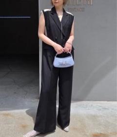 Ameri Vintage big pt rompers  アメリ　ロンパース Ameri（アメリ）の「BIG PANTS ROMPERS（つなぎ/オールインワン