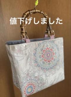 2025年最新】帯リメイクバッグ ハンドメイド バンブーハンドルの