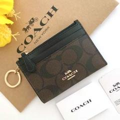 COACH スイカ柄 コインケース ほぼ新品 箱付き COACH コインケース スイカ柄 黒在庫 処分