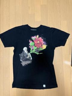 CREATE BEAUTY 花と人物プリント Tシャツ