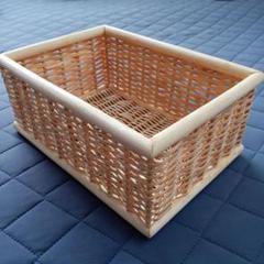 無印良品 ブリ材　バスケット中×3（+1おまけ）、小×2　重ねる収納 無印良品】おすすめ収納グッズ！重なるブリ材長方形ボックスで