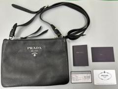 PRADA VITELLO PHENIX ショルダーバッグ ダブルファスナー