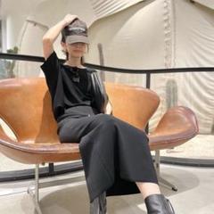 アパルトモン ショートスリーブニットプルオーバー ブラック