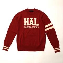 ★極美品★アンダーカバー カレッジニット スクール 赤 ライン パンク punk