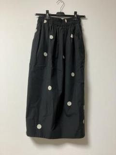 ドリスヴァンノッテン⭐︎ドット柄 黒 ロングスカート ポケット付き