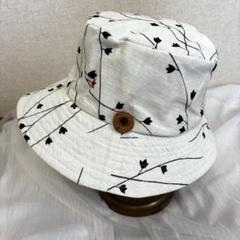 30　帽子　ハット　ハンドメイド　リメイク　おばあちゃん　プレゼント　お散歩　白