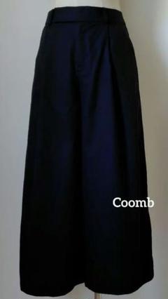 Coomb クーム コットン ワイドパンツ ネイビー