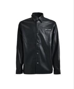 【Watson着用】 LAST NEST ラストネスト　フェイクレザーシャツ ラストネスト LAST NEST Leather Switching S/S Shirts （Black