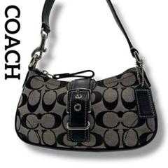 美品 COACH シグネチャー バッグ アクセサリーポーチ 6362