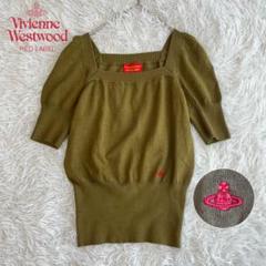 ヴィヴィアンウエストウッド オーブ 刺繍 チルデンニット サマーニット 白 M ヴィヴィアンウエストウッド オーブ 刺繍 チルデンニット サマー