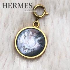 エルメス HERMES セリエ ペンダントトップ シェル ゴールドカラー