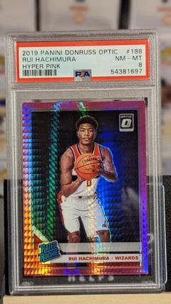 Rui Hachimura rookie Optic pink PSAのサムネイル