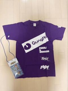 【値下げ】パズドラ　gungho 限定イベントTシャツ& 特製防水ポーチ