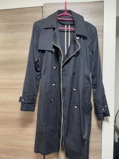 【定番モデル】フレッドペリー トレンチコート ロングコート ネイビー 美品 刺繍 Perfect Suit FActory トレンチコート コート ツイルストレッチ