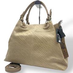 【未使用品袋付】モードフルーレ made in Itary レザーバッグ 未使用品袋付】モードフルーレ made in Itary レザーバッグ